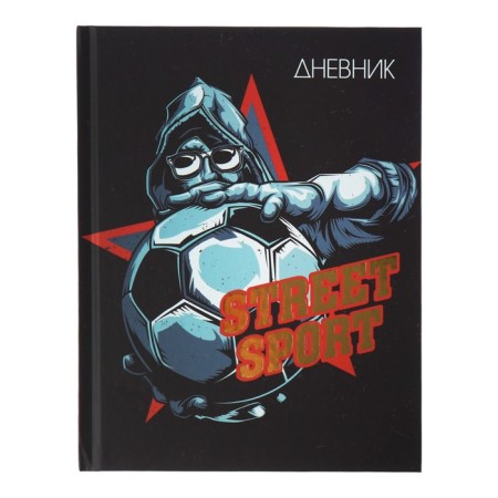 Universal diary for grades 1-11, Street Sport, solid cover 7BC, matte lamination, foil embossing, 40 sheets-1