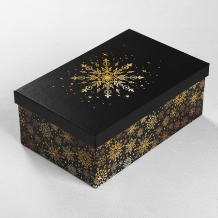 A set of boxes 10 in 1 “gold”, 12 x 7 x 4–32.5 x 20 x 12.5 cm, New Year-12