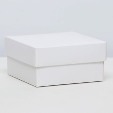 The box is folding, the lid is, white, 10 x 10 x 5 cm