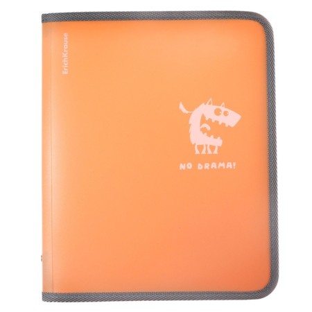 A5+ 190x245x30mm notebook folder, 600 μm, Erichkrause "Pastel Bloom Monsters", plastic, lightning around, mix-2