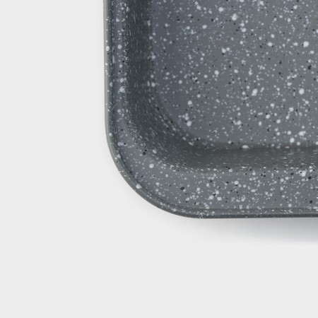 Baking sheet for baking, 42 × 28.5 × 5 cm, anti -stick coating, color gray color-3