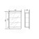 Cabinet-mirror Harmony 400 (mirror) 15 cm x 40 cm x 70 cm