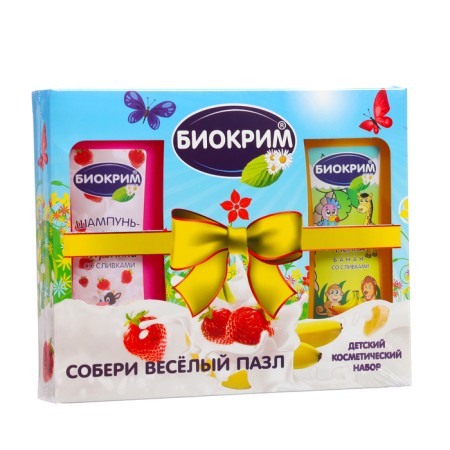 Gift set of children's biochemum with puzzle: shampoo-peen, 250 ml + shampoo-peen, 250 ml-1