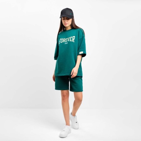 Women's costume with MIST OLD School shorts size 42, green color-5