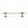 Cappio PK106 bracket handle, m/o 128 mm, d = 12 mm, plastic, color transparent-gold/gold