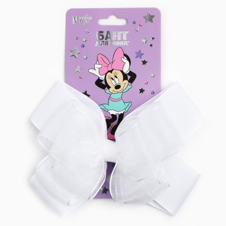 Outlet. Hair bow on a hairpin, 13 cm, Minnie Mouse