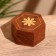 Casket "Sun" 6.5x7.5x4 cm, tree shisham
