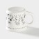 Porcelain share mug "Secret Life", 360 ml, white color