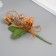 Decorative bouquet "rose" with brilliance, 5x9 cm, beige