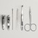 Manicure set, 6 items, in case, color mix