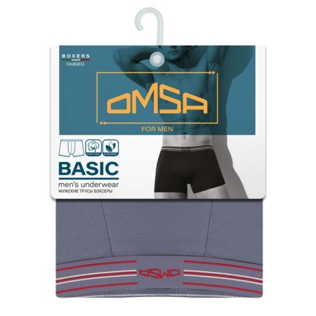 Men's panties Omsa 3833, size 52, Grigio color-1