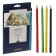 Pencils of watercolor 18 colors BrunovisConti Aquarelle, three -sided