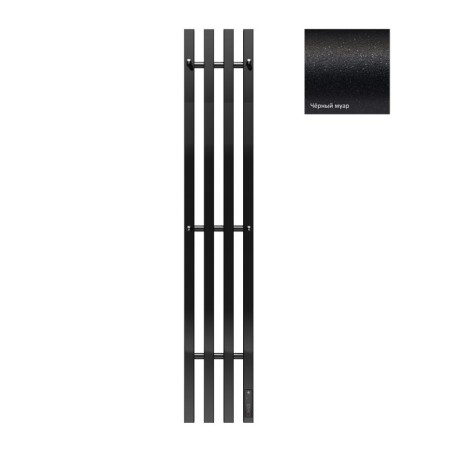 Terminus quatro electric heated towel rail "Prof", 1200x210 mm, Black Muar-1