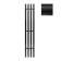 Terminus quatro electric heated towel rail "Prof", 1200x210 mm, Black Muar