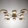 Causteen with PDU 2301/8GD LED 160W 3000-6000k gold 93x93x8 cm Bayerlux