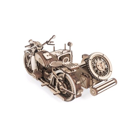 Wooden designer "Motorcycle with stroller" Uranus "-4