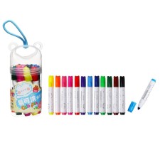 Flomasters 12 colors in a plastic tube with a handle 