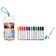 Flomasters 12 colors in a plastic tube with a handle "Mishka"