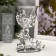 Climber Plastic, glass "Butterfly" silver 12x7.5x6 cm