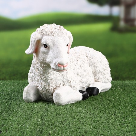 Garden figure "lamb lies" 29x15x17cm ////-1