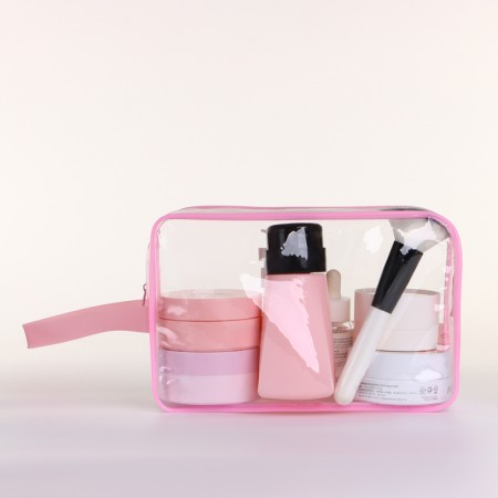 Lightning cosmetic bag, pink color-1