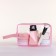 Lightning cosmetic bag, pink color
