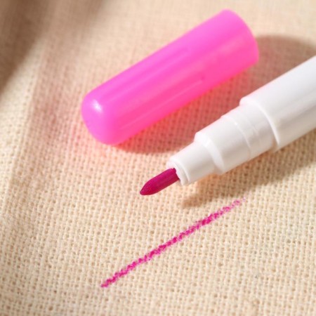 Fabric marker, self -perishable, 15 cm, pink color-1