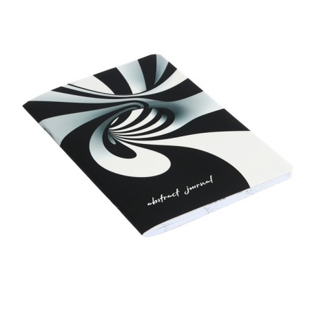 Note book A5, 56 sheets "Abstraction", cardboard cover, lamination "SOFT-Tach", selective UV-LK, Block 65g/m2-1