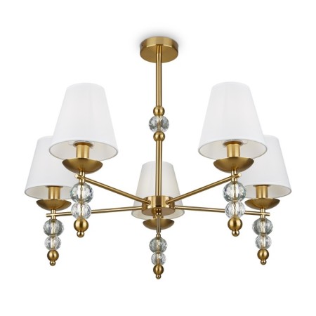 Freya FR1009CL-05BS SIDE, 710x710x600 mm ceiling lamp, E14, 5x40W, brass color-1