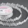 Figure tape "Roses", 25 mm, 9 ± 0.5 m, white color