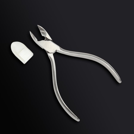 Pedicure nippers "Premium", hidden spring, 12.2 cm, blade length - 15 mm, silver color-4