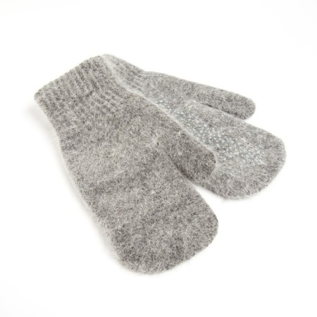 Women's mittens minaku is monophonic with rhinestones, p. 23 cm, cent-1