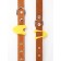 Light beacon on the collar/leash with 3 lumines of the “foot”, 3.2 cm, silicone, yellow