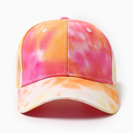 Women's cap Minaku "Tie-Dye", yellow color, rr 54-56-1