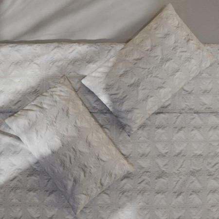 Lovelife linen Duet Texture: Gray, 143x215CM-2ST, 230x240cm, 50x70cm-2pcs, microfiber, 110 g/m2