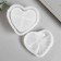 Mold Silicon "Casket - Bow Heart" with a lid 8.4x9.7x6.7 cm