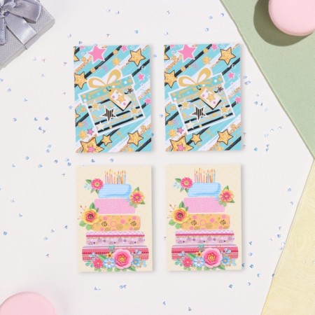 Set of mini -postcard "Wishes - 2" Gifts, 40 pieces, 5 x 7 cm-9