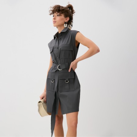 Women's dress minku: safari mini color graphite, river 42-3