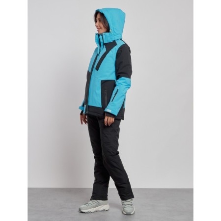 Ski costume female winter, size 48, blue color-5