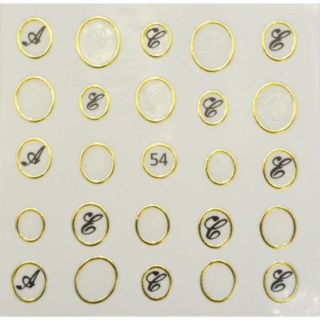 Nail sticker "Liquid Stone", 54