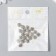 Busina for creativity Metal "patterned" flat, silver 0.3x0.8x0.8 cm