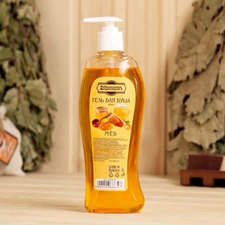 Shower gel "honey", with a dispenser, 420 ml