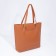 Bag Women's Tout with zipper, brown color