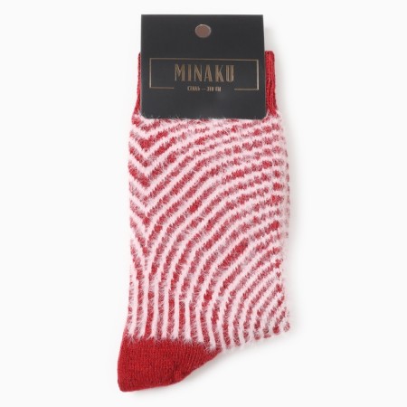 Women's Tainted Minaku socks, red color, rr 36-41-2