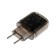 Network charger OR -000, 3 A, USB, Type-C, transparent, black