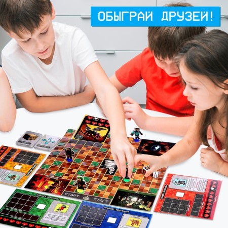 Board Broder Game "Pixel Craft", 2-4 players, 7+-4