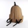 Youth backpack from textiles, 2 departments, 3 pockets, beige color