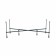 Installation kit Viant "Cuba" 170x70 cm, X-shaped frame