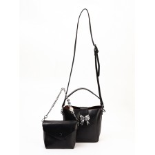 Women's bag, 27*7*12, lightning departure, belt lengths, black