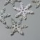 Decor for the creativity of the felt "Snowflake" holography 6x6 cm